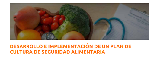 DESARROLLO E IMPLEMENTACIÓN DE UN PLAN DE CULTURA DE SEGURIDAD ALIMENTARIA (Fechas: del 28 al 30.03.2023)